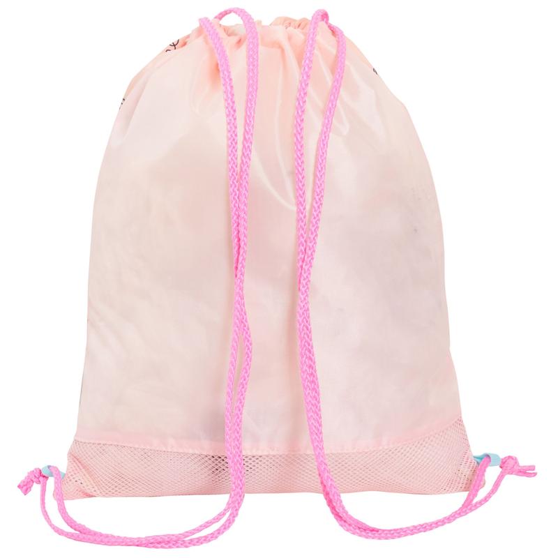 Peppa Pig Drawstring Bag Girls PE Kit Gym Bag Kids Trainer Swimming Bag Childrens School Nursery Backpack 1