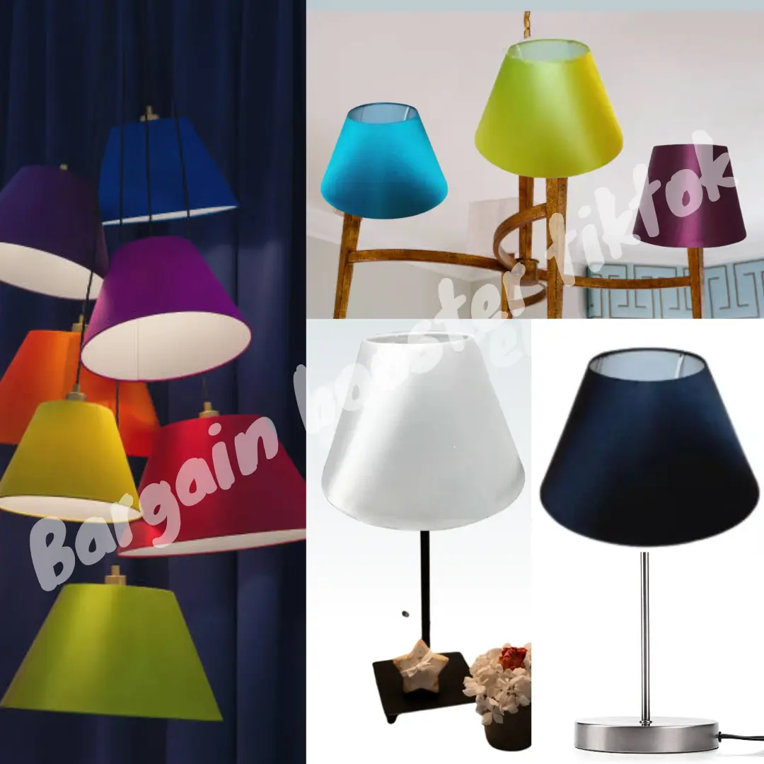 SILK EMPIRE 10 INCH COOLIE TABLE LAMP & CEILING LIGHT SHADE livingroom  lighting