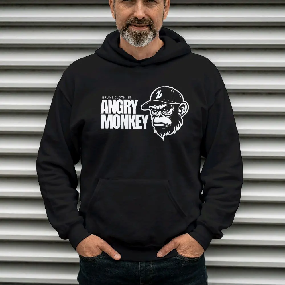 Angry Monkey Hoodie for Men - Sweatshirts and Hoodies - Menswear-Unisex
