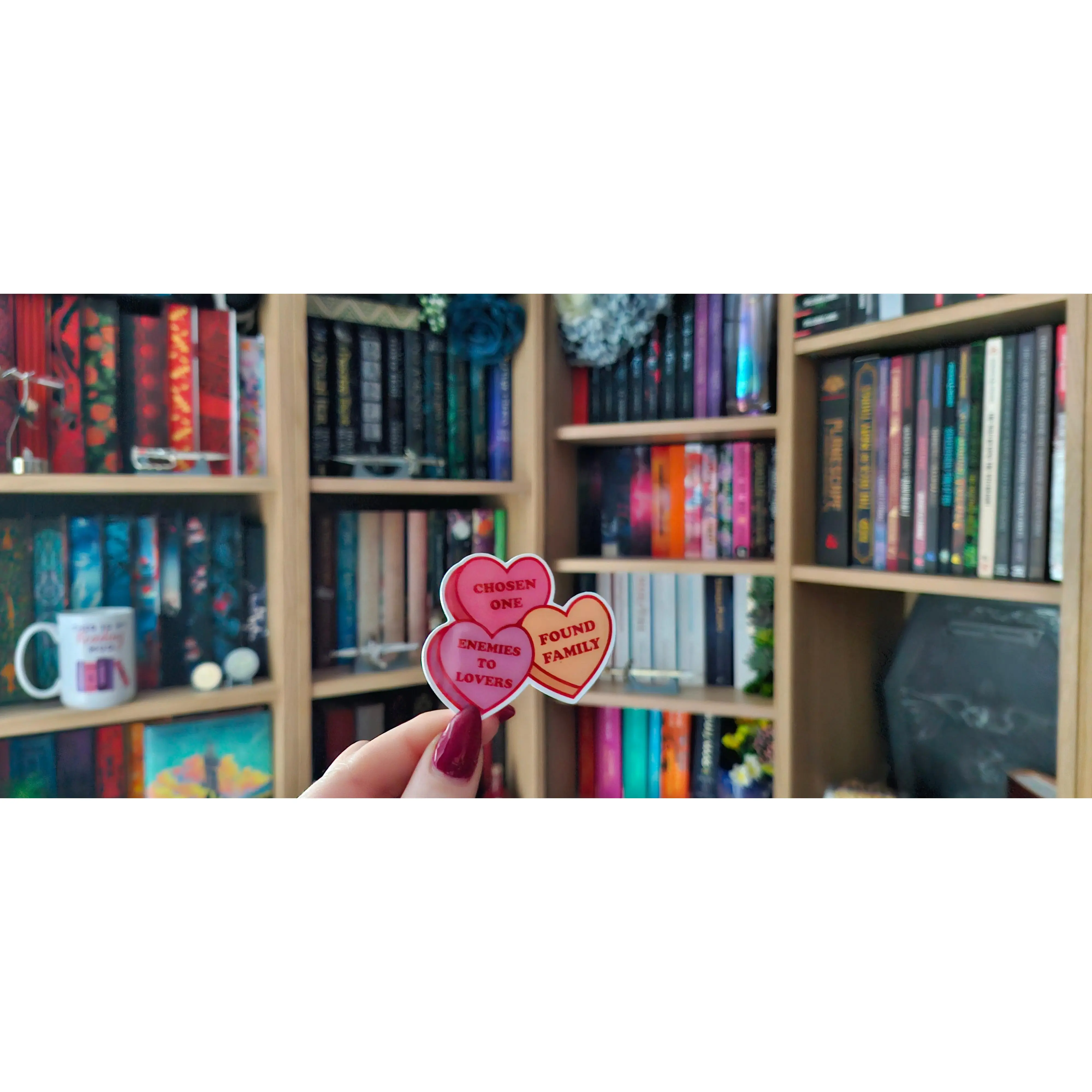 Sticker (Book trope love hearts - Fantasy/Romantasy ver)