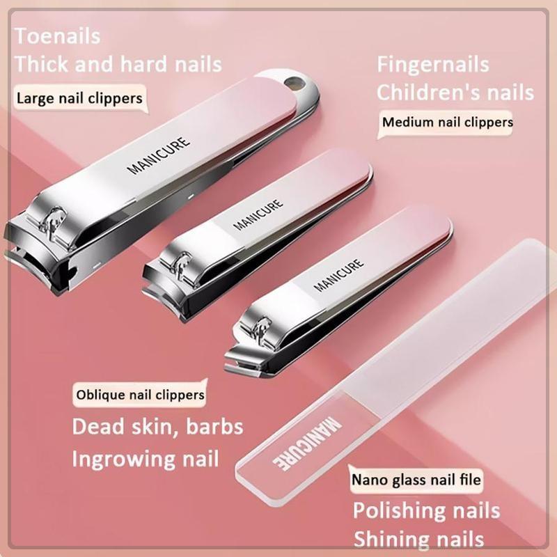 Professional Manicure Set, 10pcs Nail Clipper Kit, Ear Digging Spoon, Personal Care Tools, Grooming Kit for Travel and Home, Nail Supplies 6