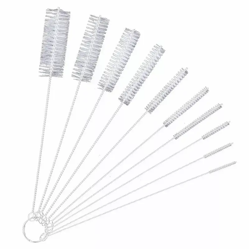 10X Household Bottle Brushes Pipe Bong Cleaner Glass Tube Cleaning Brush Sets 5