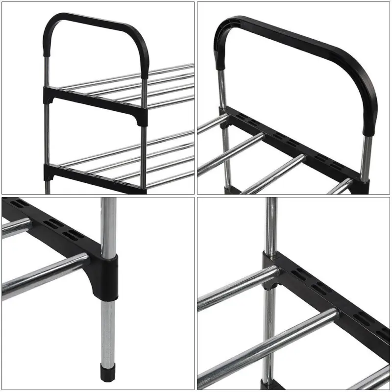 4-6 Tier Shoe Rack Stand Heavy Duty Sturdy Storage Self Organiser Up to 24 Pairs 1