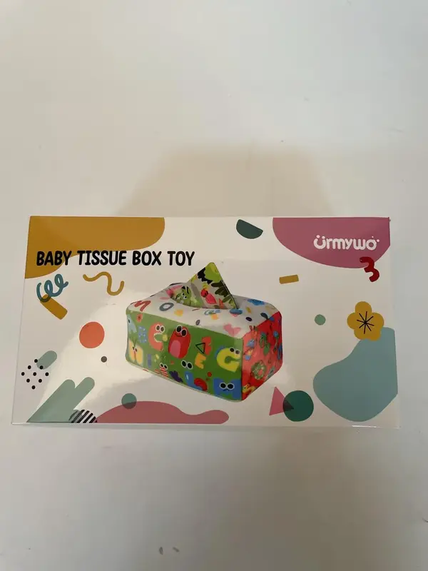 URMYWO Baby Toys 6 to12 Months, Baby Tissue Box Toy, Sensory Toys for Babies, Toys for 1 Year Old Boy Girl, Soft Crinkle Toys for Infant Toddlers, Stocking Stuffers, Baby Boy Girl Gifts 6