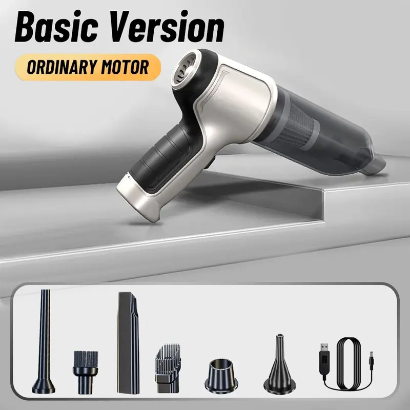 Car Vacuum Cleaner 95000PA Strong Suction Handheld Wireless Blower 2 in 1 Portable For Car Home 5