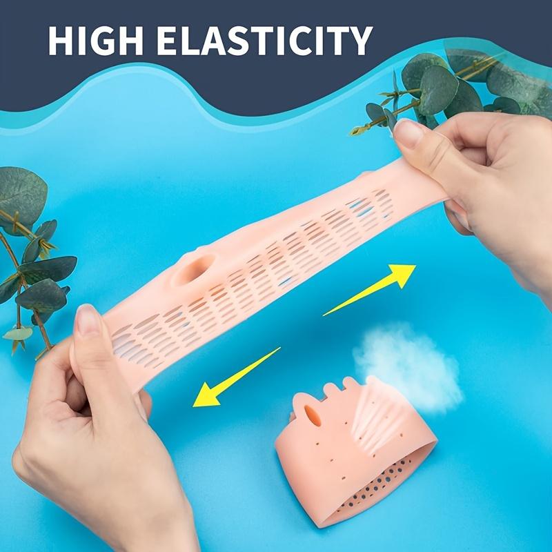 Silicone Gel Toe Separator Pads, 2pcs Set with Honeycomb Breathable Design, Universal Foot Care Toe Spacers for Men and Women, Comfortable and Durable, Latex-Free, Washable and Reusable 5