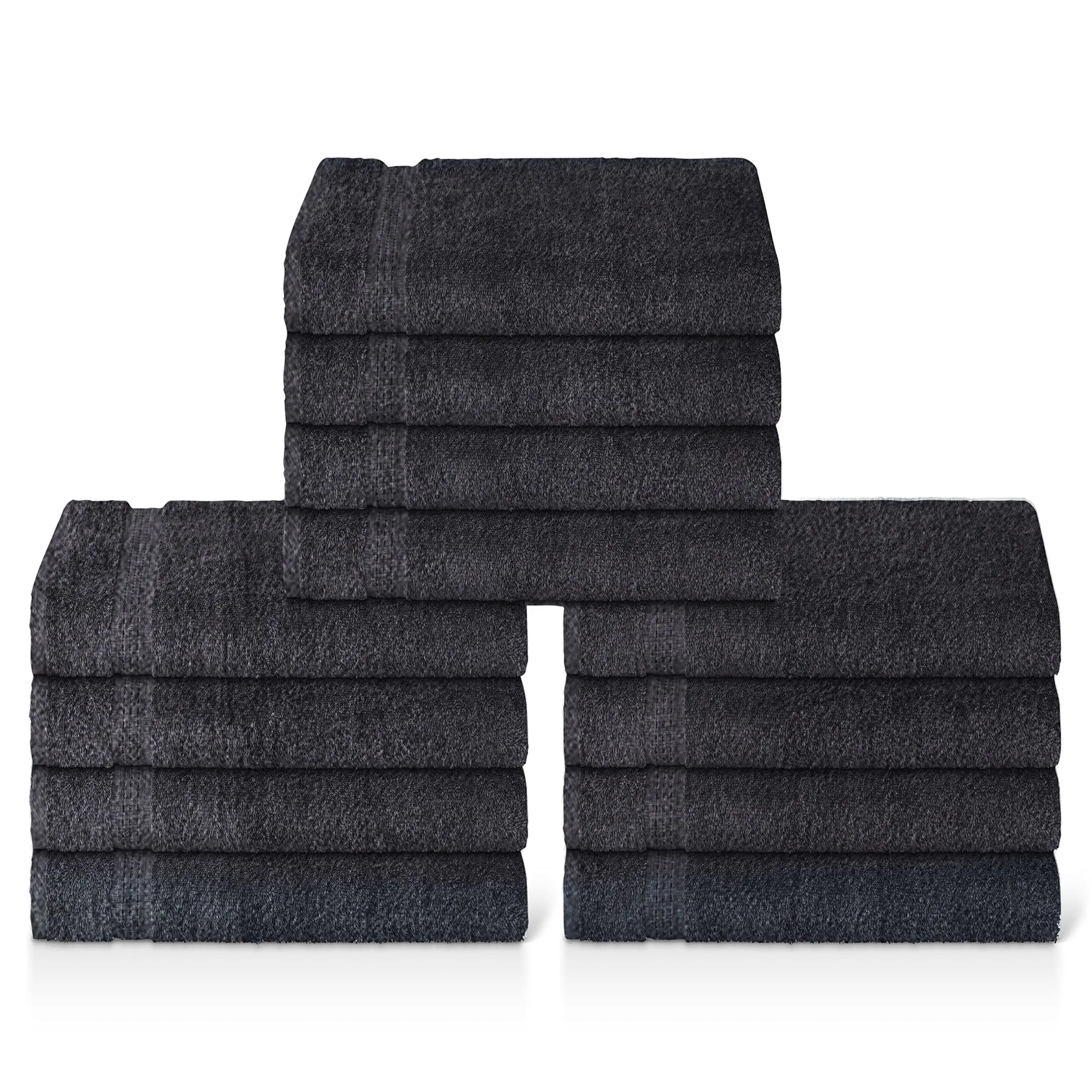 Bamu Towels Set of 12 Or 24 Premium Washcloth Set 30x30 CM 500 GSM