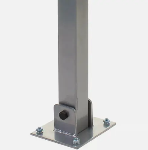 LOCKABLE PARKING BARRIER FOLDING CAR PARK BOLLARD SECURITY DRIVEWAY POST 3 KEYS 4