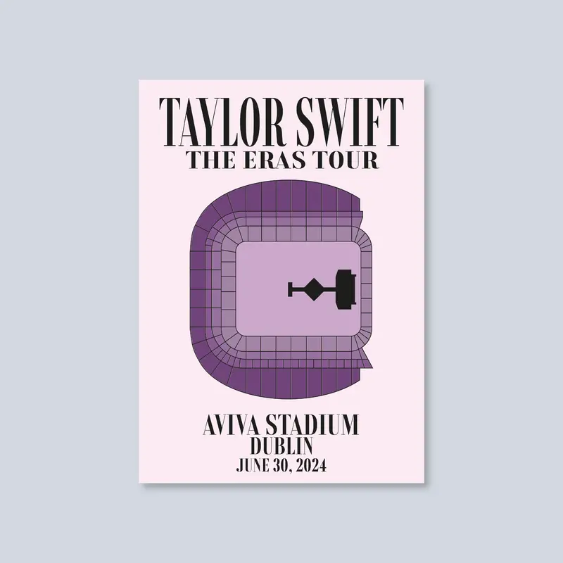 Taylor Swift Customised The Eras Tour Seat Poster 2