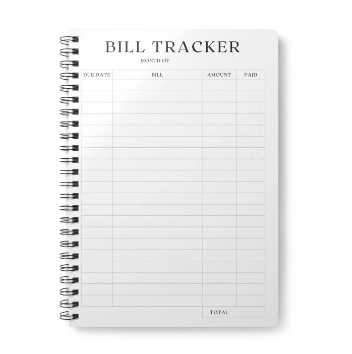 Marble Bill Tracker & Debt Planner Bundle A5 Two Book Bundle Stationery Planner Bundle 2
