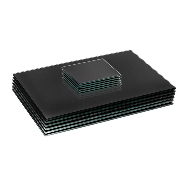 Harbour Housewares 12pc Glass Placemats & Coasters Set - 30cm x 20cm 0