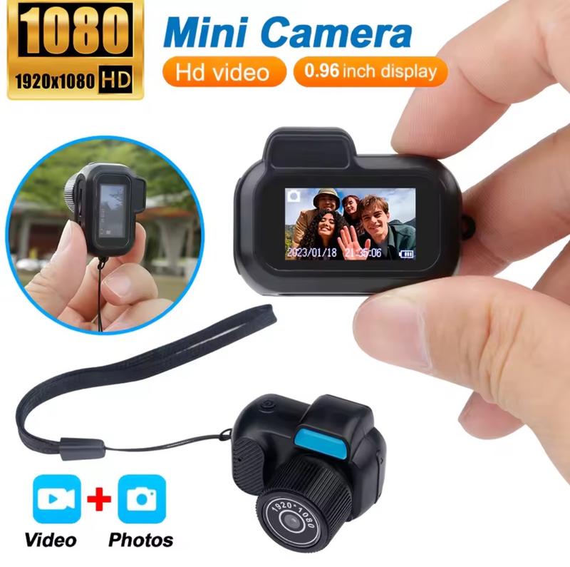 Product Introduction of Mini Camera with 0.96in Screen, 1080P Sports Portable Vintage Video Recorder Supports TF Card for Indoor and Outdoor Use - Y3000 Compact Button Automatic Cable Camcorder Memory Micro Recording 50