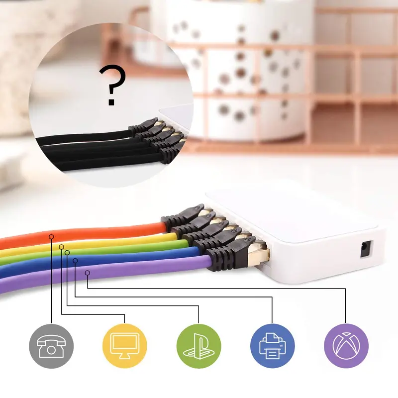 Duronic Ethernet Cable 3M High Speed CAT 8 Patch Network Shielded Lead 2GHz / 2000MHz / 40 Gigabit, CAT8 SFTP Wire, Snagless RJ45 Super-Fast Data - Purple 4