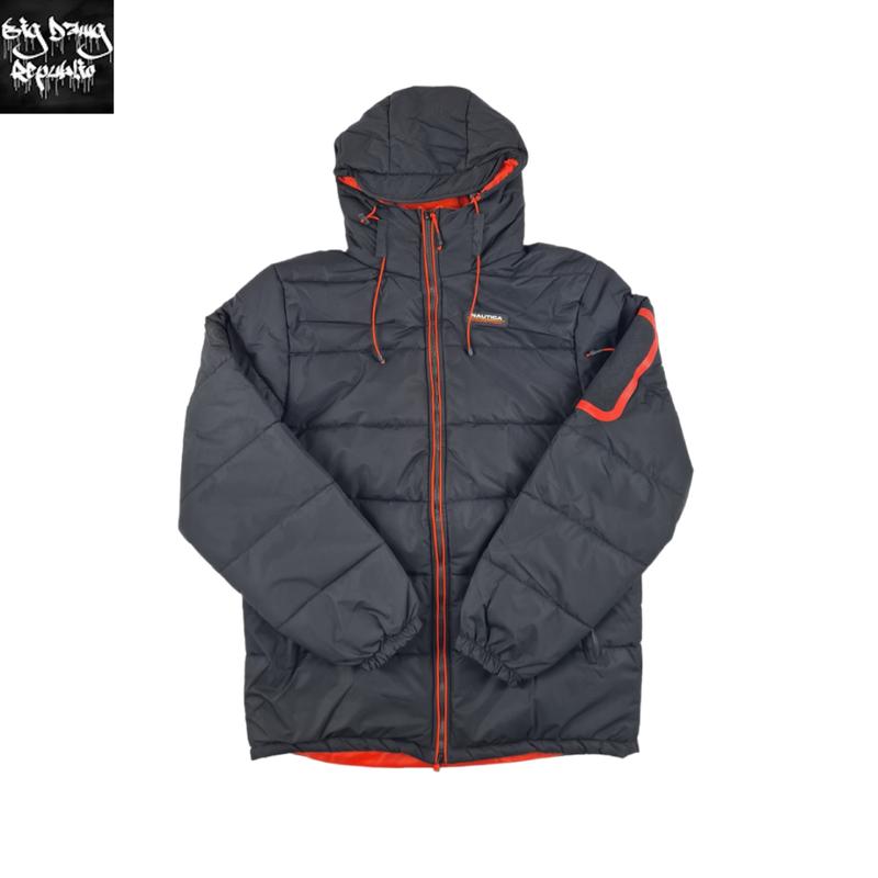 NAUTICA COMPETITION Men's Mako Puffer Padded Hooded Wrap Around Neck Winter Jacket Menswear  Coats 4