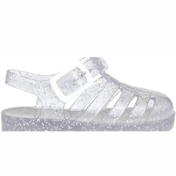 Weymouth Kids Clear Glitter Jelly Sandal - Girls' Shoes 1