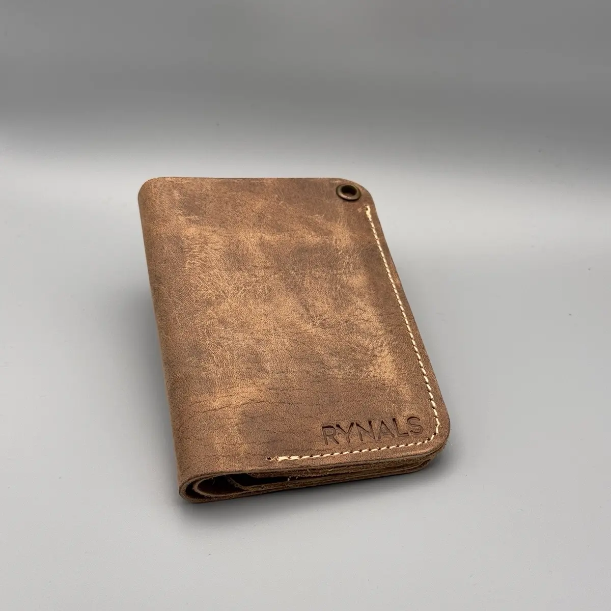 Rynals Handmade Leather Wallet Card Holder for Men, Anniversary & Christmas Gift