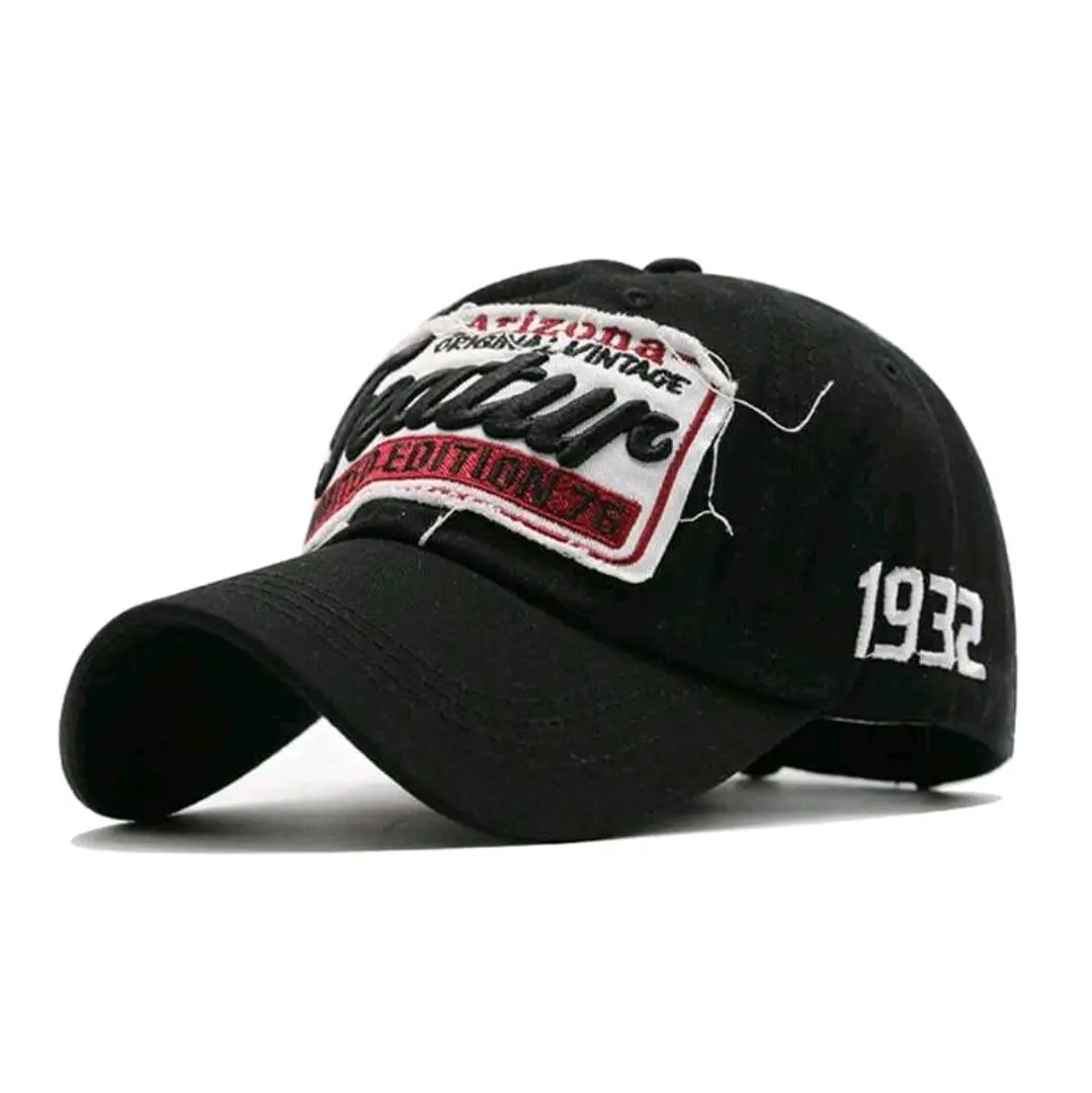 1pc Embroidered BLACK Adjustable Baseball Cap Outdoor Sun Protection Hat Suitable For Travel, Beach, Vacation, Y2K Style For Young Adults