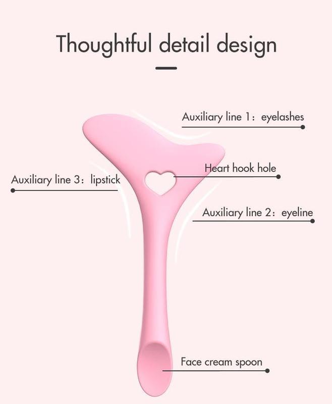 Onlineforu LTD Pink Y Style Makeup Silicone Eyeliner Smokey Eyeshadow Drawing Guide Tool Durable and Flawless 5