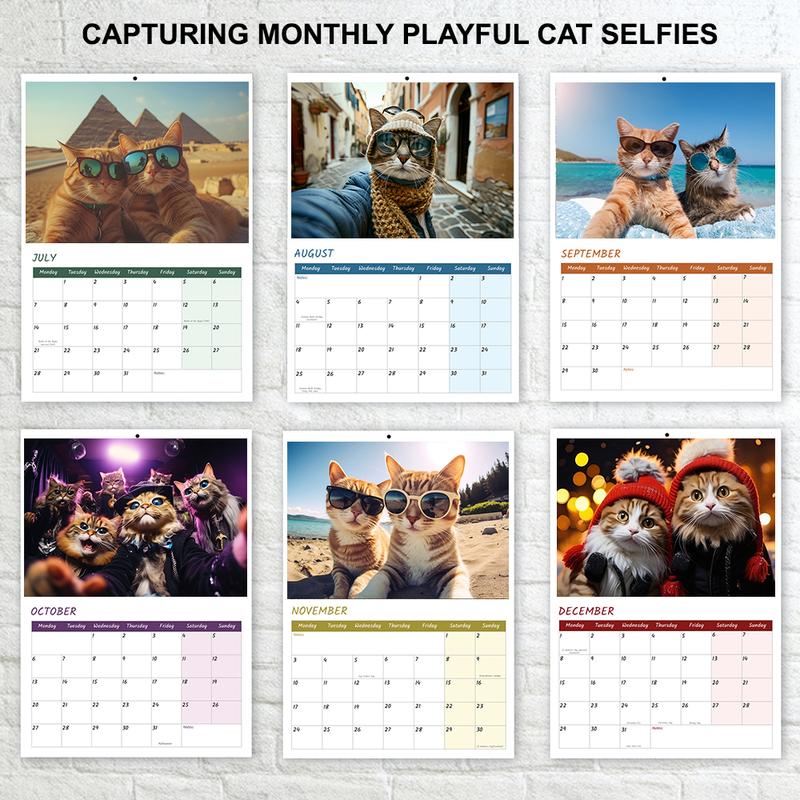 Papa Prints 2025 A4 UK Cat Calendar 12 Months of Adorable Felines & Family Fun 6