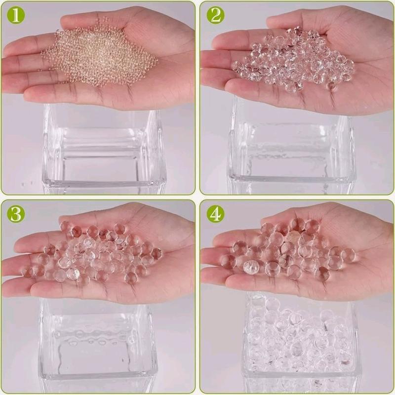 1000 Clear Water Beads Crystal Fast Growing Balls Expanding Vase Decoration Party - Festive Party Supplies flower 1