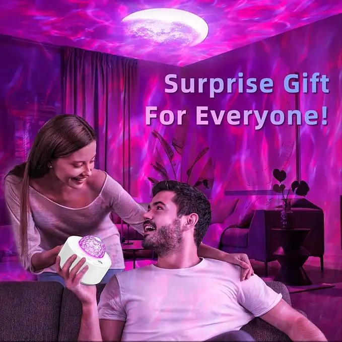 Galaxy Light Projector for Bedroom - Sensory Lights with 13 Color - Star Projector Night Light Gift for Kids Teen Boy Girl (Room Decor) - Audio 5