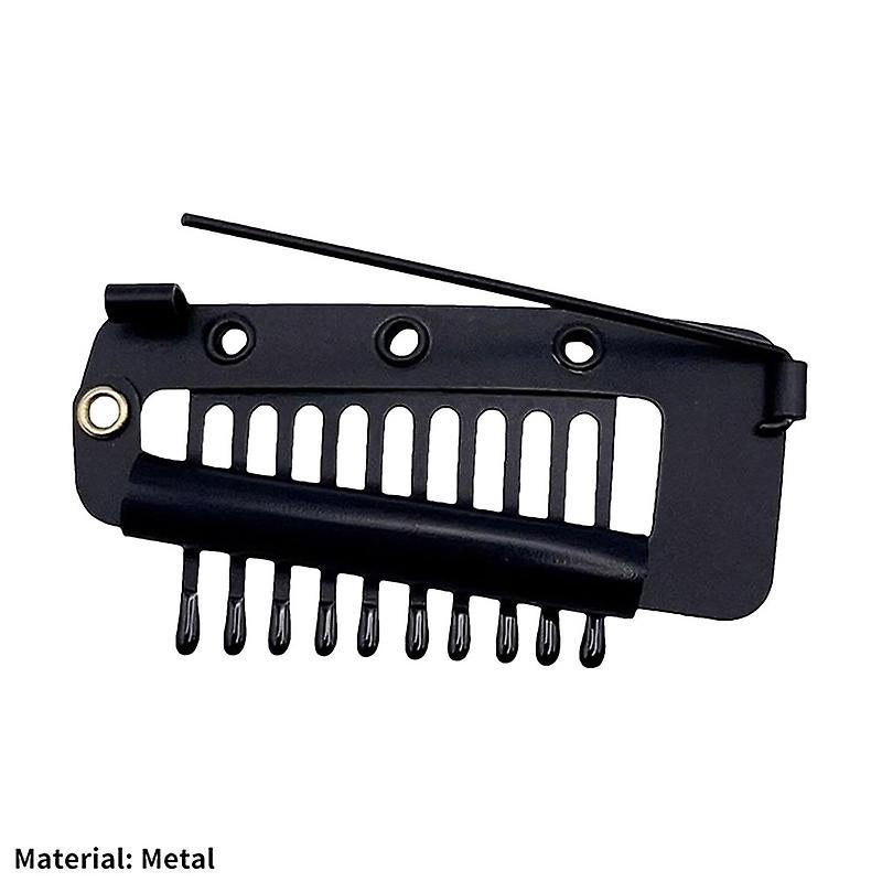 6 Pcs Chunni Clips Set with Safety Pin, Black/Brown/Golden/Multi-color 5