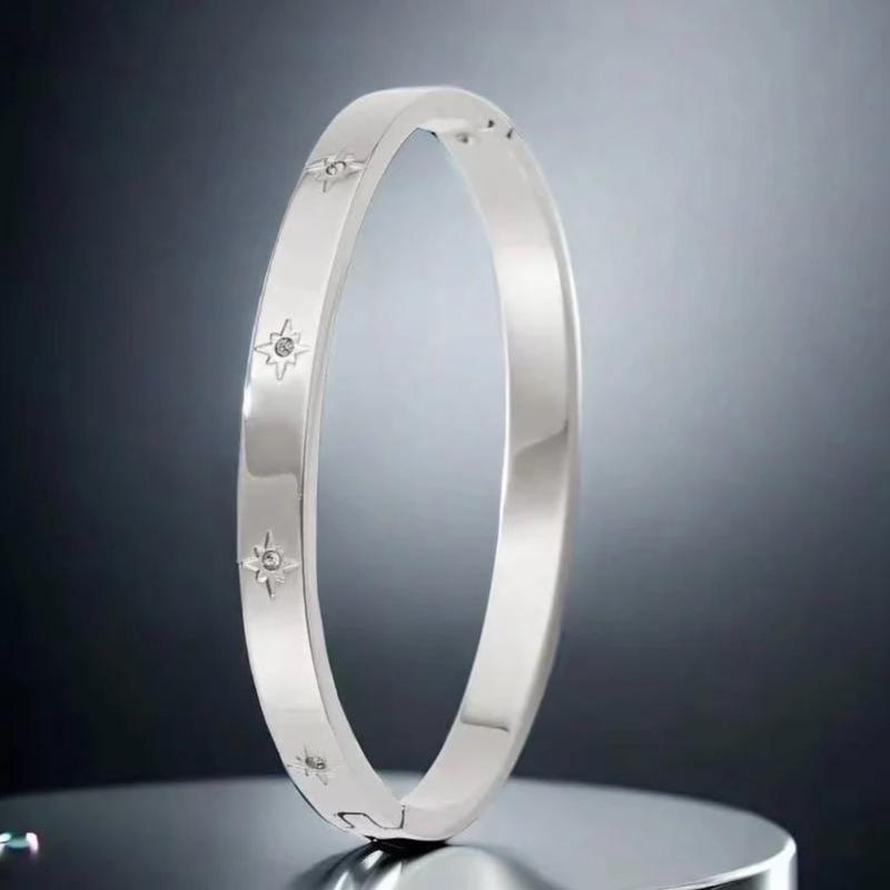 Tracy Bangle gold and silver star tarnish proof 1
