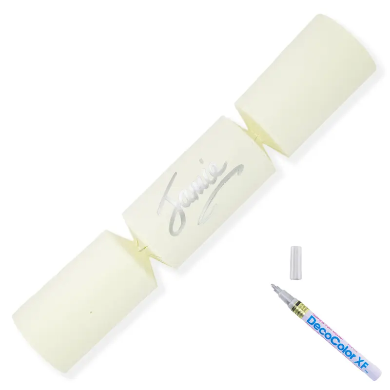 Ivory | 12 Personalise Your Own Crackers | Make & Fill Your Own | With Pen 8