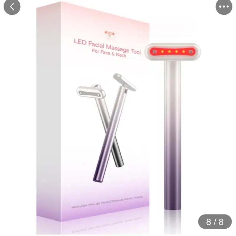 4 in 1 Facial Wand EMS Microcurrent Vibration Warm Red Light Face Lifting Machine Skin Tightening Device Neck Eye Massager Tools 7