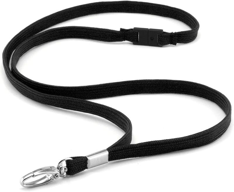 Product Introduction of Retractable Lanyard and Badge Holder Trio Triple Pack by LanyardsTomorrow - Set Includes A Single Plain Lanyard, Extendable Carabiner Yoyo Reel Clip and Rigid ID Card Holder (Black) 4