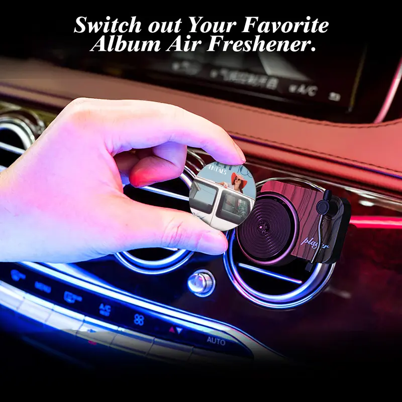 Lana Del Rey 12Pcs Vinyl Record Album Air Freshener Set Car Vent Clip Diffuser 12 Pack Retro Style Car Accessories with Unique Album Cover Designs and Premium Materials 2