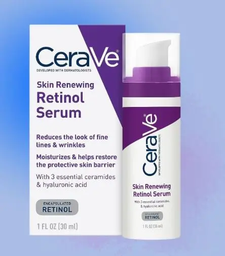 CeraVe Anti Aging Retinol Serum | Cream Serum for Smoothing Fine Lines and Skin Brightening Skincare | With Retinol, Hyaluronic Acid, Niacinamide, and Ceramides | 1 Ounce 4