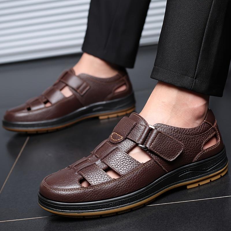 Product Introduction of [Premium Leisure Footwear] Breathable Men's Premium Leisure Footwear - Non-Slip Comfortable Sole for Driving, Walking, Business & Daily Use - Elegant Brown 1