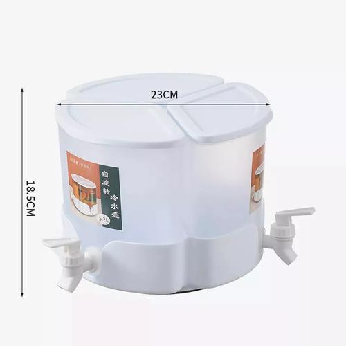 5L Jug With Tap Cold Water Container Lemonade Drink Dispenser for Refrigerator 5