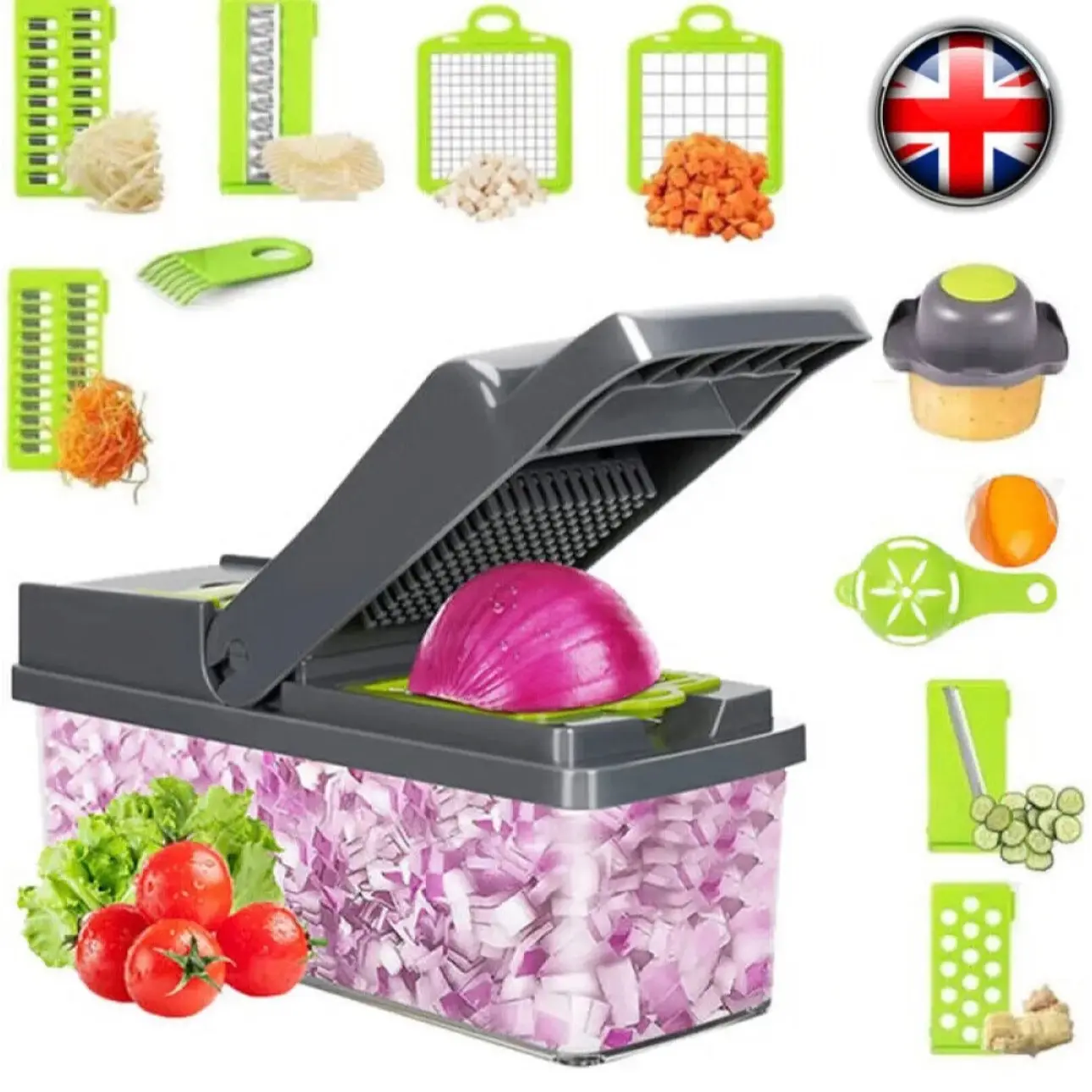 Veg chopper 14 in 1 slicer dicer meal prep Kitchen Utensils Chopping