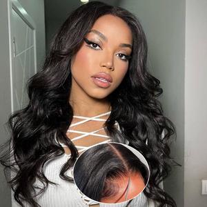 Body Wave Gueless Lace Front Wigs Human Hair Pre Plucked Pre Cut 5x5 6x4 Wear and Go Glueless Wigs Human Hair Pre Plucked Pre Cut Body Wave Human Hair Wigs for Black Women Glueless Lace Closure 100% Human Hair Wig Middle Part