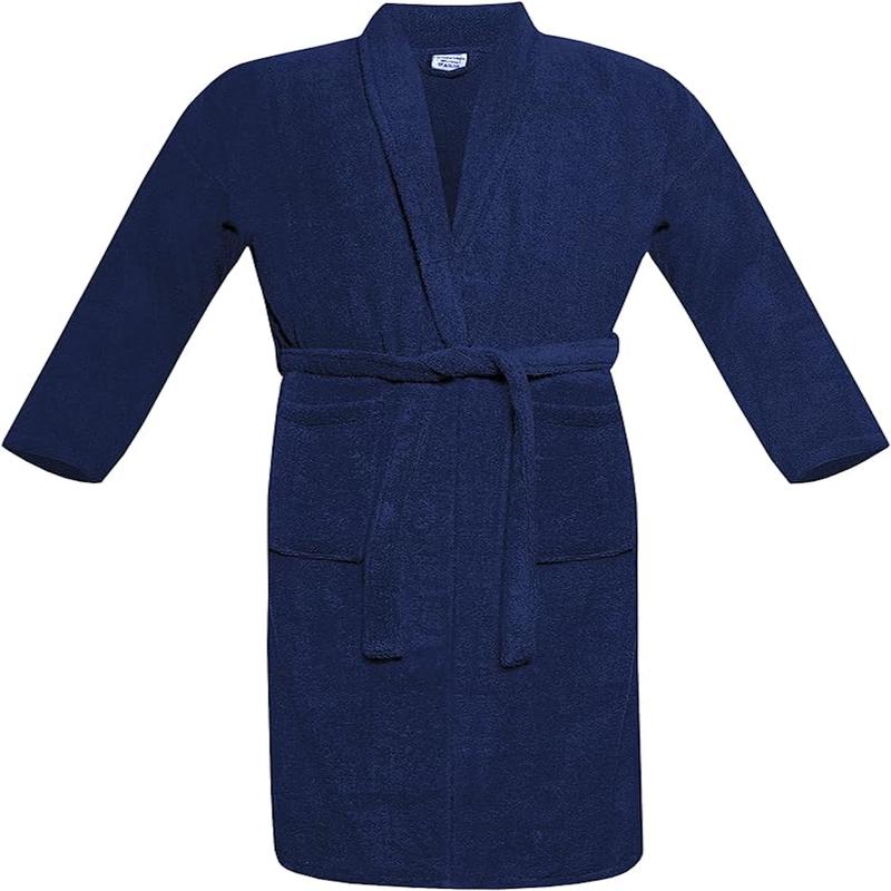 Egyptian Cotton Bath Robe Terry Towelling Robe Dressing Gown Luxury and Super Soft Womens Nightwear Mens House Gown Comfort Fit Womenswear Bathrobe Loungewear Long Sleeve 5