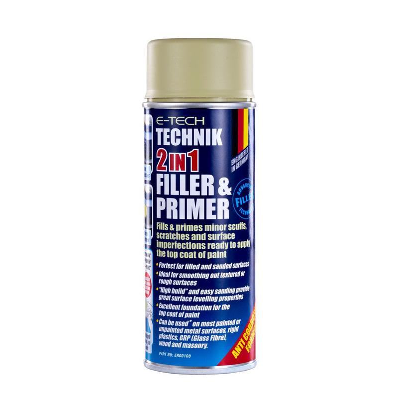 E-Tech Technik 2 in 1 Filler And Primer - Ideal to Fill and Prime Minor Scuffs and Scratches up to 0.5mm 0