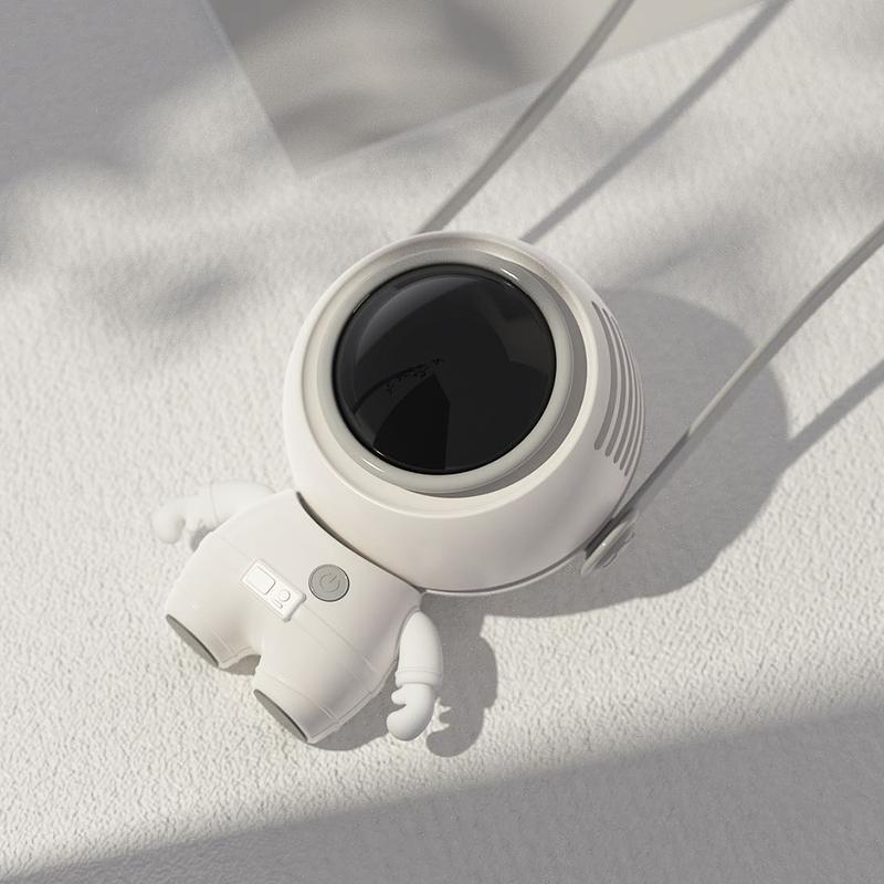 【2025】Portable Bladeless Astronaut Fan, Silent Ultralight Handheld Halter Neck Fan, USB Rechargeable 2