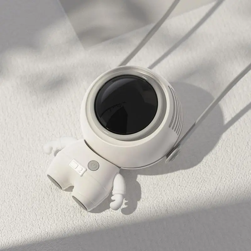 【2025】Portable Bladeless Astronaut Fan, Silent Ultralight Handheld Halter Neck Fan, USB Rechargeable 2