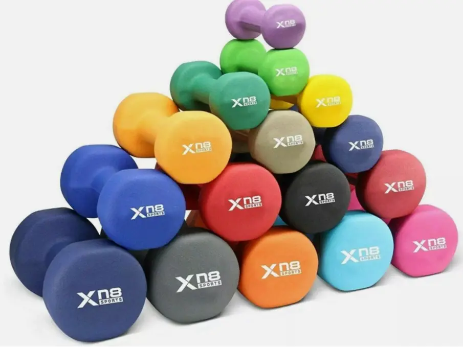 Dumbbells Weights Iron Hand Pair Aerobic Workout Fitness Home Gym UK