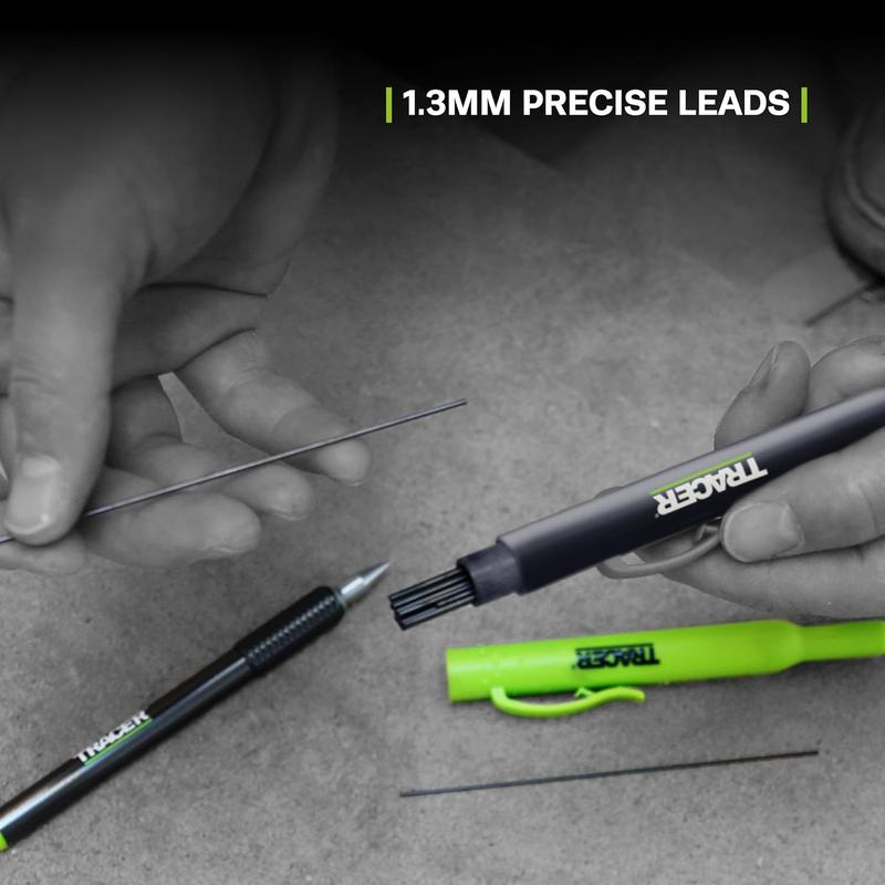 TRACER Pro Series 24x Deep Hole Precision Pencil Graphite Replacement Lead, APPL1 3