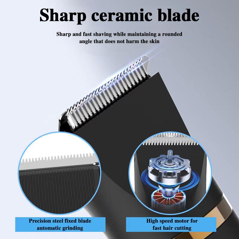 Three-in-one Electric Body Hair Trimmer- Groin Hair Trimmer - Ball Trimmer for Men - Replaceable Ceramic Blade Heads,USB Recharge,Waterproof Male Hygiene Razor Safe Quick Gift Cordless 1