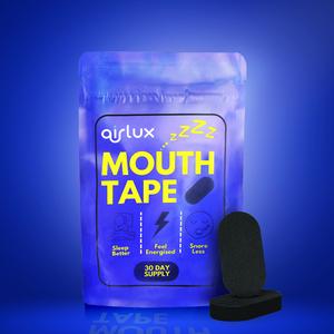 AirLux Mouth Tape - Improve Nasal Breathing & Sleep Quality, Reduce Snoring & Wake Up Refreshed (30-Day Supply)