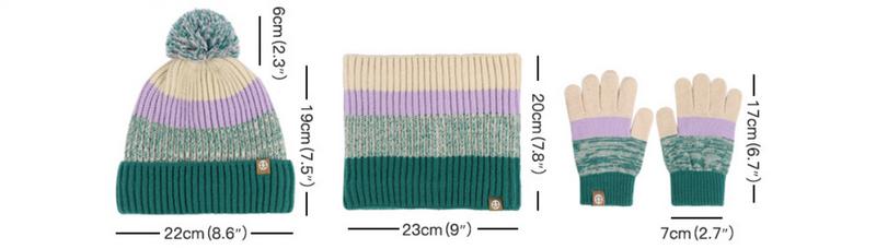 Product Introduction of Girls hat, gloves, scarf ,child crochet hat beanie,Winter three-piece children's girls scarf with velvet color hairball hat scarf gloves warm suit,knitted hat girls  hat hats  scarf 0