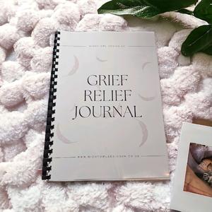 Grief Relief Journal, In Memory, Affirmations, Mindfulness, Self-care, Comb Bound Journal