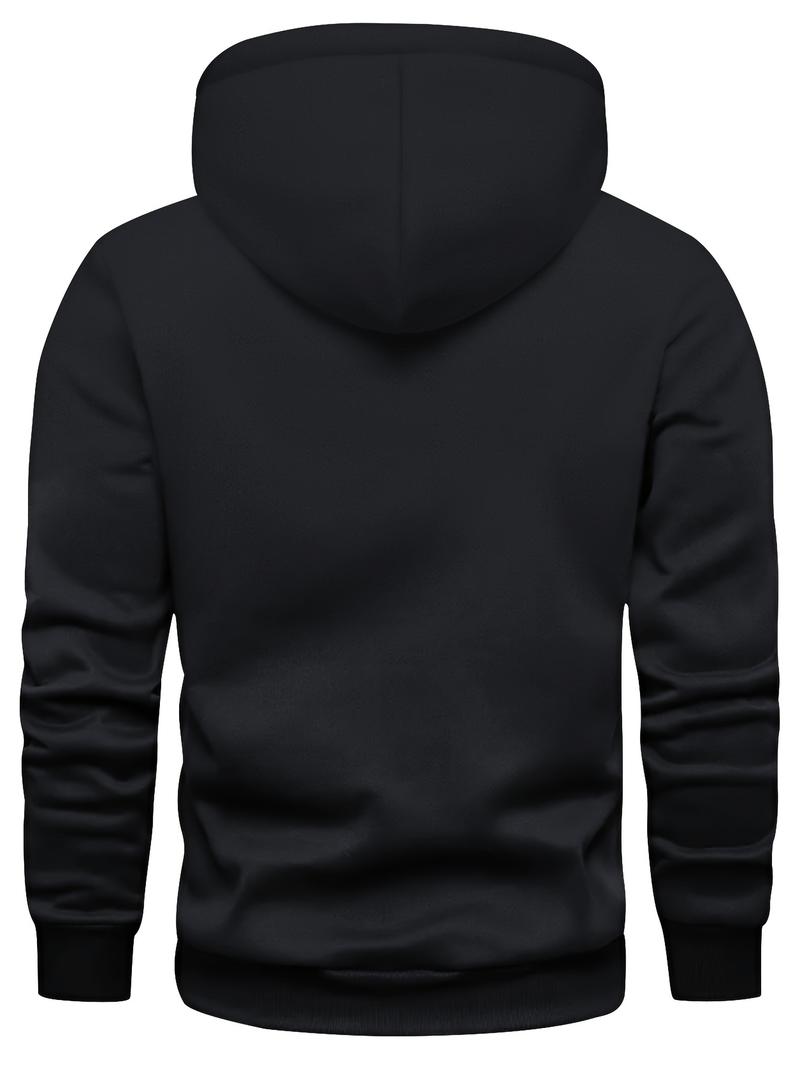 Product Introduction of 3pcs Men's Hoodies - Solid Color, Drawstring & Kangaroo Pocket |   Casual Sportswear for Spring/Fall 6