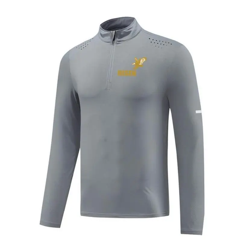 RISEN MEN LONG-SLEEVES - DARK GRAY Slim-fitting Long Sleeve Base Layer Compression Athletic Running Baseball, football Shirt Tights baby  tees 2
