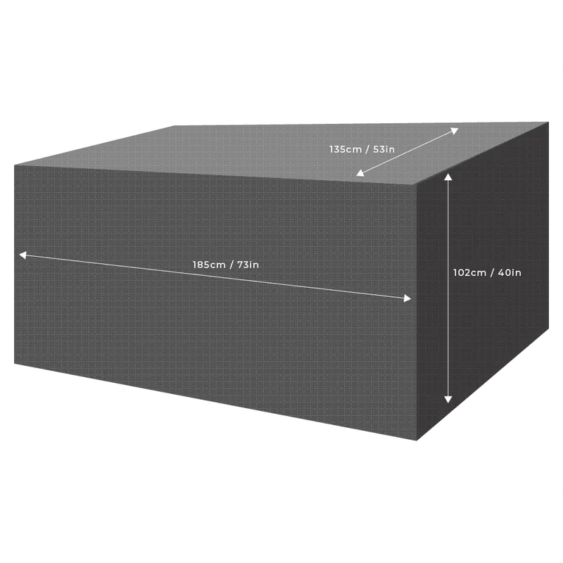 All Sizes Oxford  Rectangular Cover Fits Rectangular Furniture Sets 100cm to 300cm 8