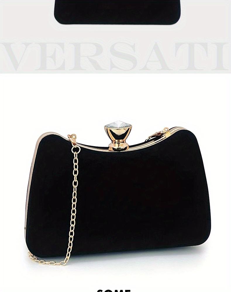 Product Introduction of Velvet Evening Bag, Women's Clutch Purse, Elegant Handbags For Wedding Prom Party 6